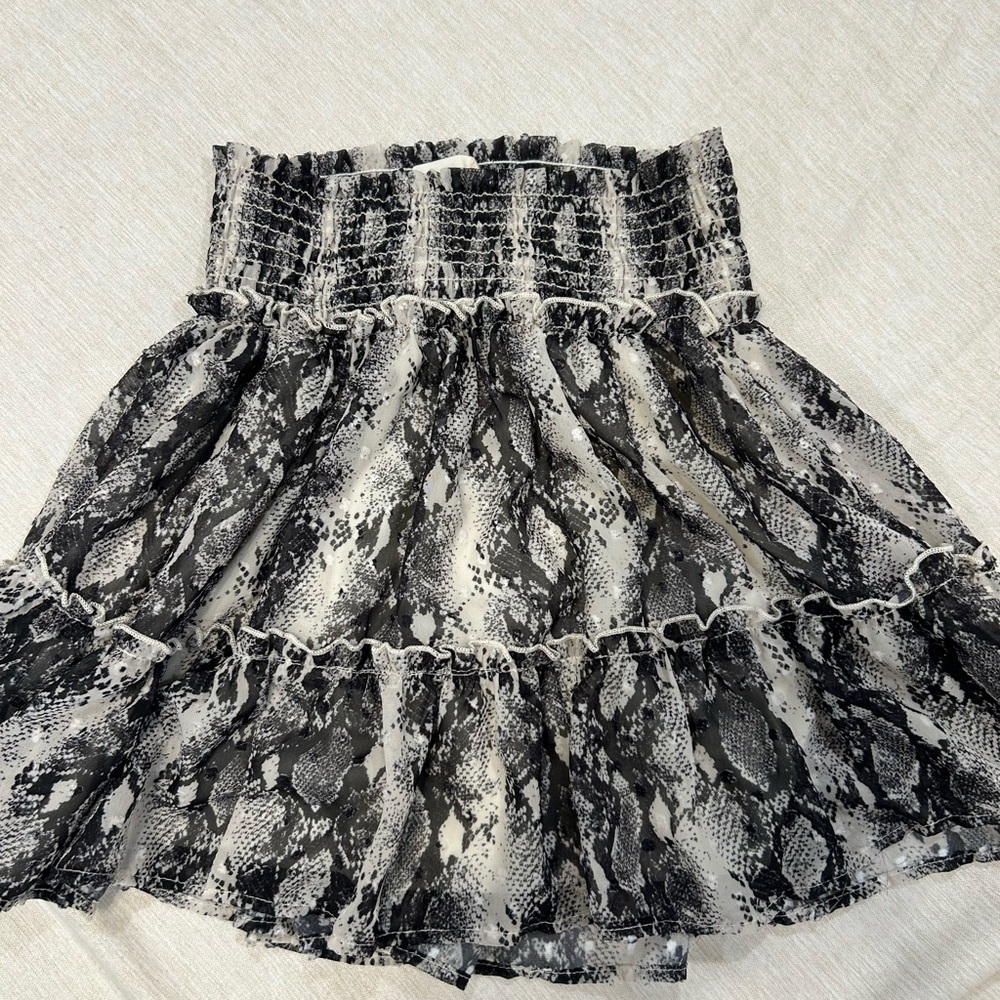 Altar'd State Snake Print Mini Skirt
